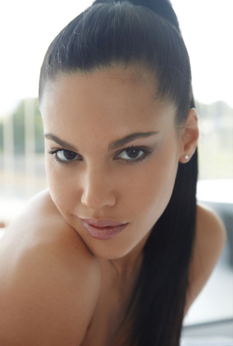 Beautiful Latina Apolonia plays with her delectable pussy in the nude 50710295