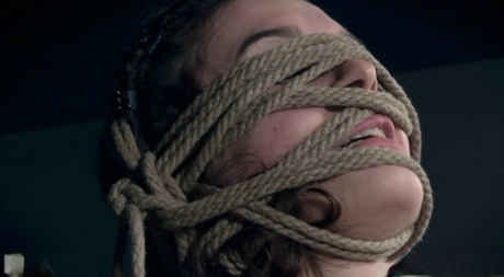 White girl Sosha Belle is suspended and tortured while in white knee socks 27565468