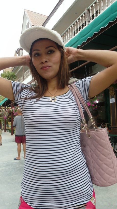 Asian amateur Sylvy accepts sex tourist's cock up her backside on a bed 94648375