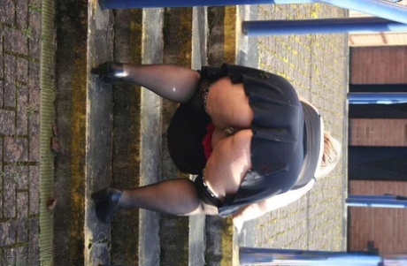 Obese UK amateur Lexie Cummings exposes her big ass and snatch in public 61829971