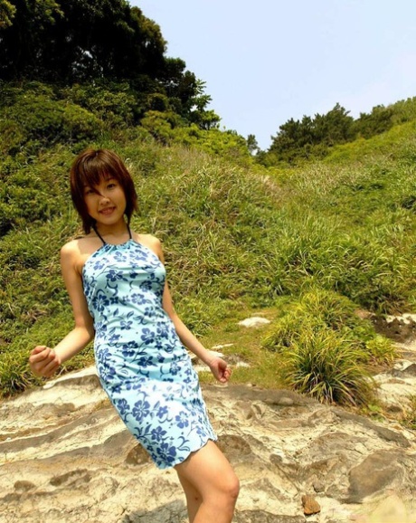 Japanese model Keiko exposes her private parts while changing her clothing 54514024