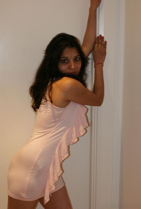 Indian MILF Kavya Sharma models a short dress during a non-nude shoot 81719168