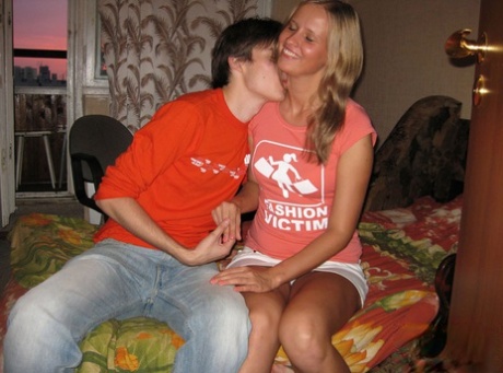 Young looking girl Hailey Ariana gets on top during sex with her boyfriend 64709032