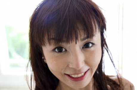 Gorgeous Japanese girl Marica Hase sucks off a long black cock in POV mode 45827385