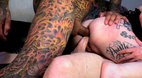 Mallory Maneater takes a cumshot in her mouth after being double fucked 85185265