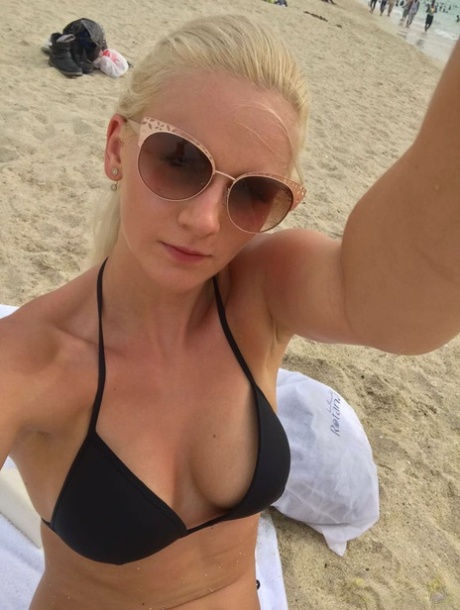 Blonde girl from Czechoslovakia Zdenka takes non nude self shots 77582343