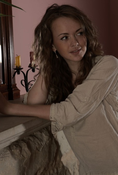 18 year old girl Vega strikes great nude poses near a mirror 17060705