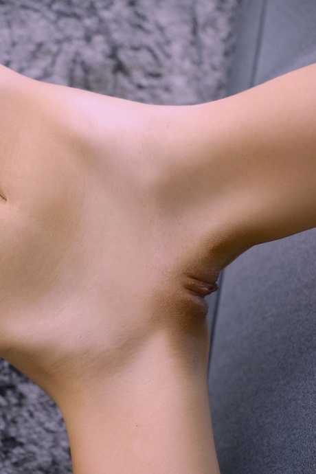 Young brunette Cristin M sets her skinny body free of a bra and panty set 40484145