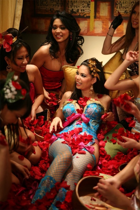 Sexy Asian MILF Tera Patrick flaunting big tits & enjoying lesbian orgy 42118674