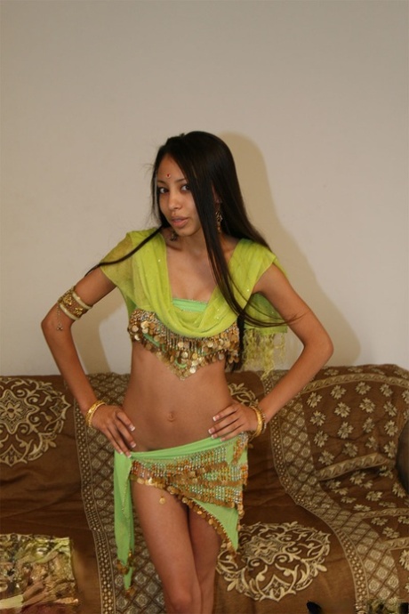 Indian solo girl Shanti models non nude in traditional clothing 55701278