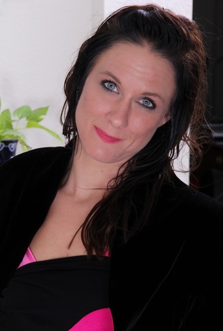 Frisky mature lady with tiny tits undressing and exposing her pierced slit 69275571