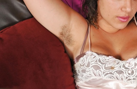 Overweight Latina amateur Gem showing off furry armpits before sex 54286624