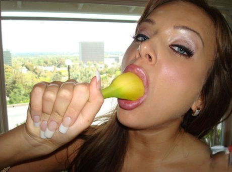 Cute babe with long legs Nika Noir practicing deepthroat skills 44791081