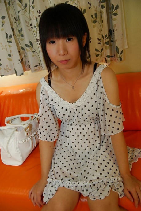 Shy asian teen with skinny curves undressing and vibing her slit 12029997